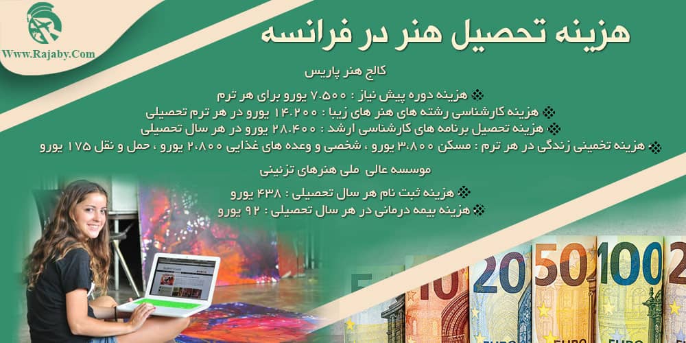 تحصیل رشته هنر در فرانسه هزینه تحصیل هنر در فرانسه