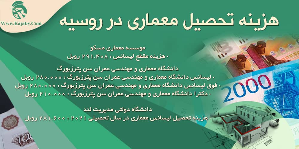 تحصیل رشته معماری در روسیه هزینه تحصیل معماری در روسیه