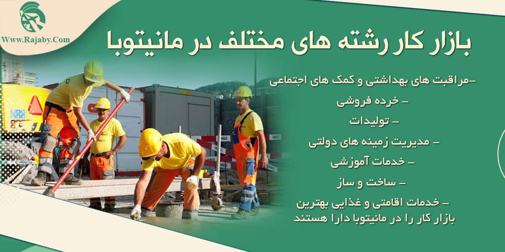 کار در مانیتوبا کانادا بازار کار رشته های مختلف در مانیتوبا