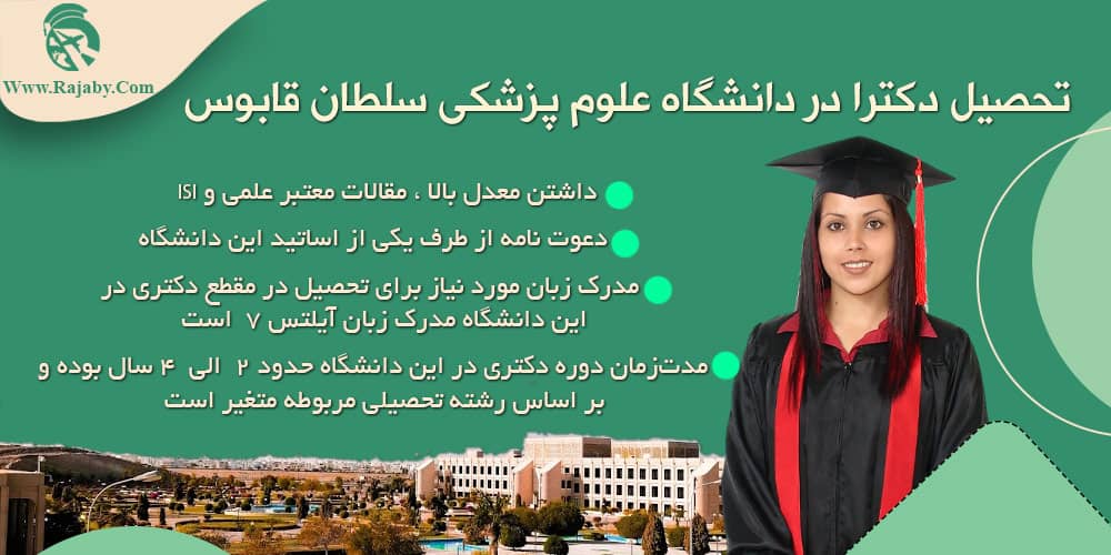 دانشگاه پزشکی سلطان قابوس عمان تحصیل دکترا در دانشگاه علوم پزشکی سلطان قابوس