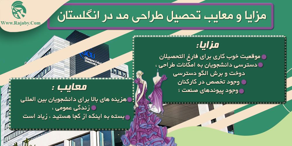 تحصیل رشته طراحی مد در انگلستان مزایا و معایب تحصیل طراحی مد در انگلستان