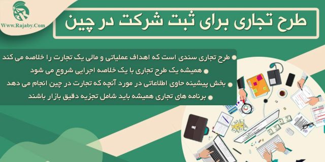 طرح تجاری برای ثبت شرکت در چین