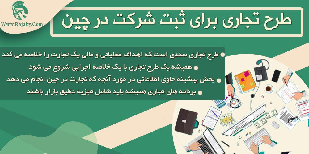 طرح تجاری برای ثبت شرکت در چین