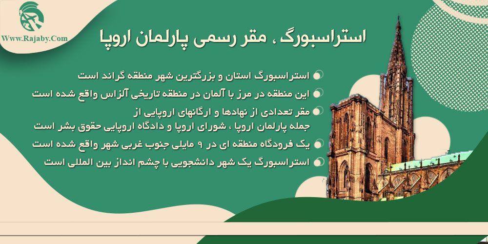 بهترین شهر های فرانسه برای تحصیل استراسبورگ ، مقر رسمی پارلمان اروپا