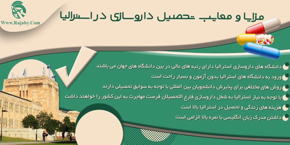 تحصیل رشته داروسازی در استرالیا مزایا و معایب تحصیل داروسازی در استرالیا