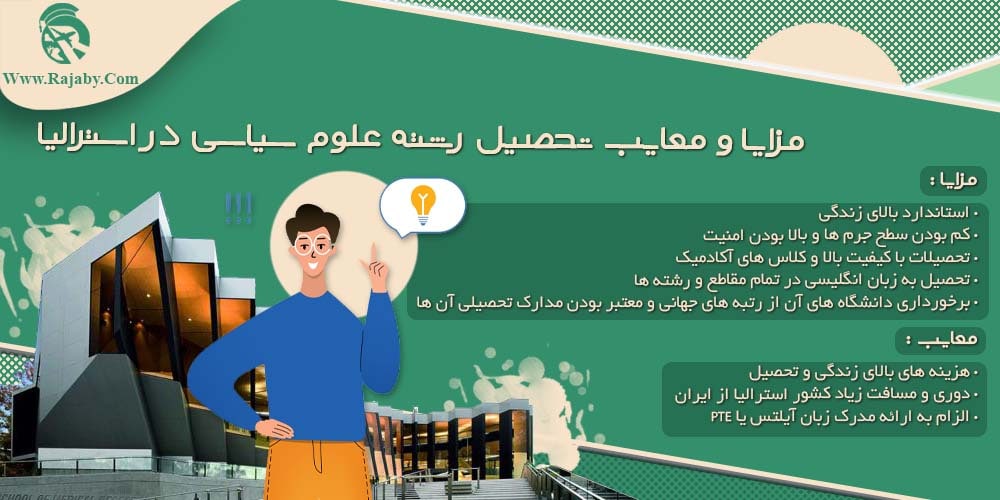 تحصیل رشته علوم سیاسی در استرالیا مزایا و معایب تحصیل رشته علوم سیاسی در استرالیا
