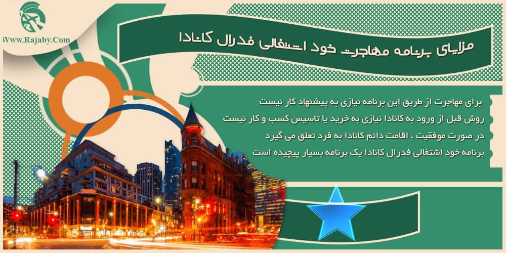مهاجرت خود اشتغالی فدرال کانادا مزایای برنامه مهاجرت خود اشتغالی فدرال کانادا