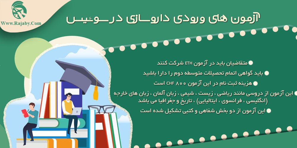تحصیل رشته داروسازی در سوئیس آزمون های ورودی داروسازی در سوئیس