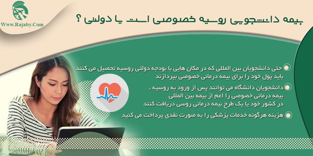 خدمات بیمه به دانشجویان در روسیه بیمه دانشجویی روسیه خصوصی است یا دولتی ؟