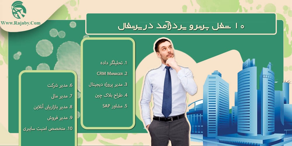 کار در پرتغال ۱۰ شغل برتر و پر درآمد در پرتغال
