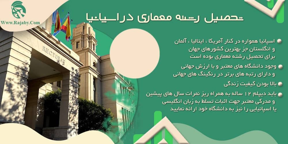 تحصیل رشته معماری در اسپانیا