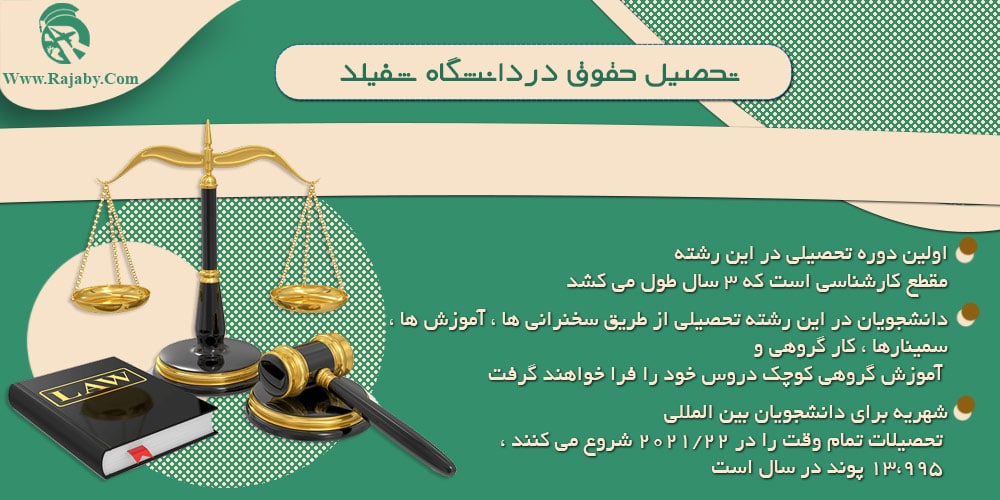 دانشگاه شفیلد انگلستان تحصیل حقوق در دانشگاه شفیلد