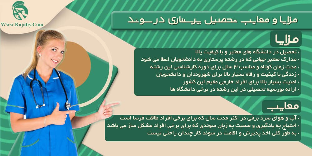 تحصیل رشته پرستاری در سوئد مزایا و معایب تحصیل پرستاری در سوئد