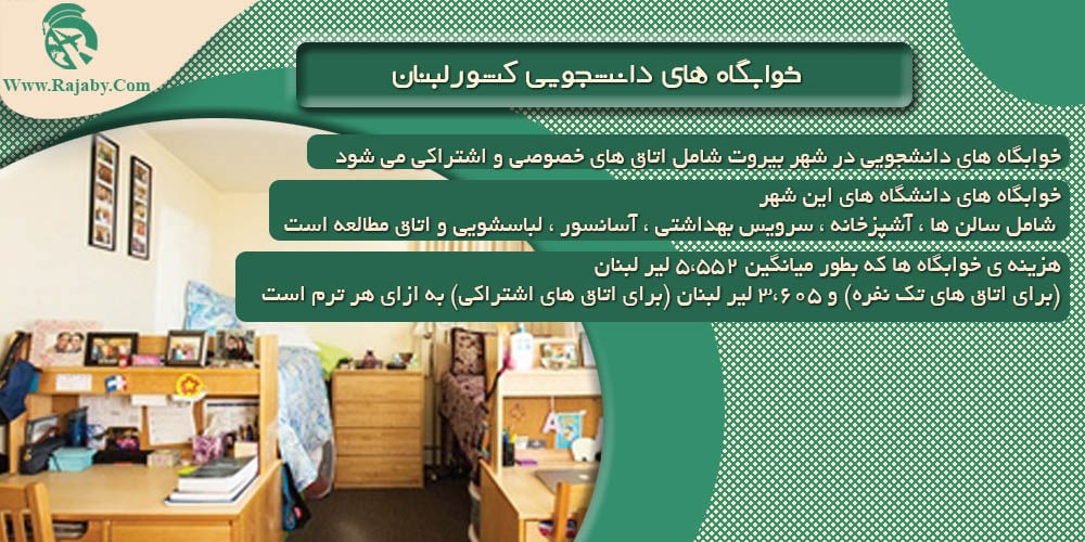 تحصیل در لبنان خوابگاه های دانشجویی کشور لبنان