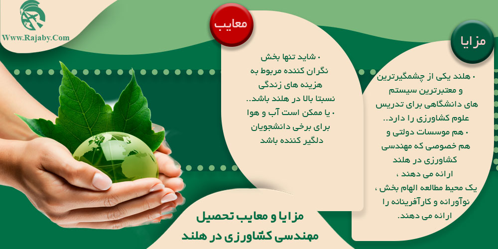 تحصیل رشته مهندسی کشاورزی در هلند مزایا و معایب تحصیل مهندسی کشاورزی در هلند