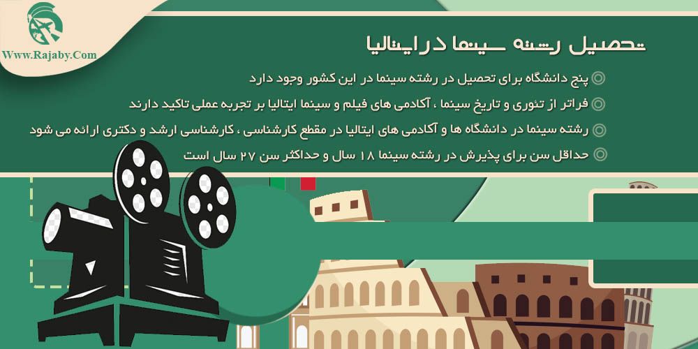 تحصیل رشته سینما در ایتالیا