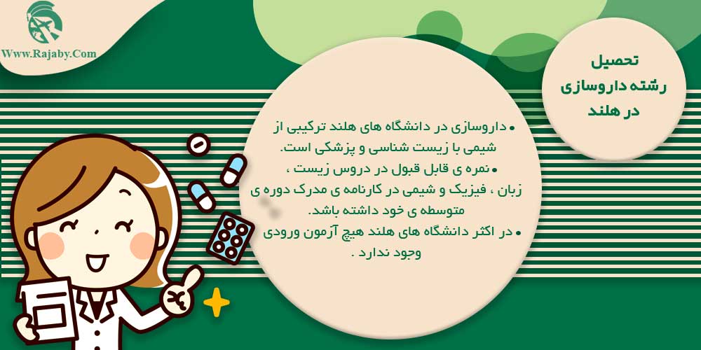 تحصیل رشته داروسازی در هلند تحصیل رشته داروسازی در هلند