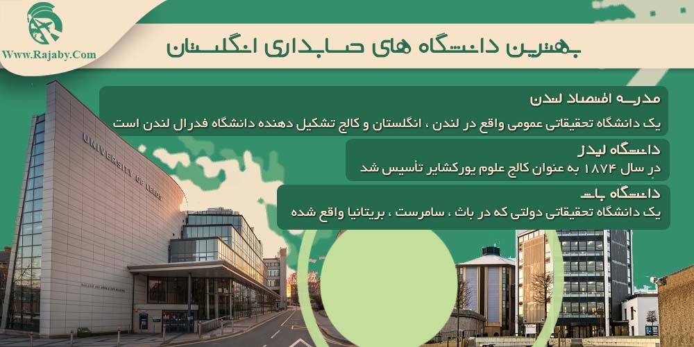 تحصیل رشته حسابداری در انگلستان بهترین دانشگاه های حسابداری انگلستان