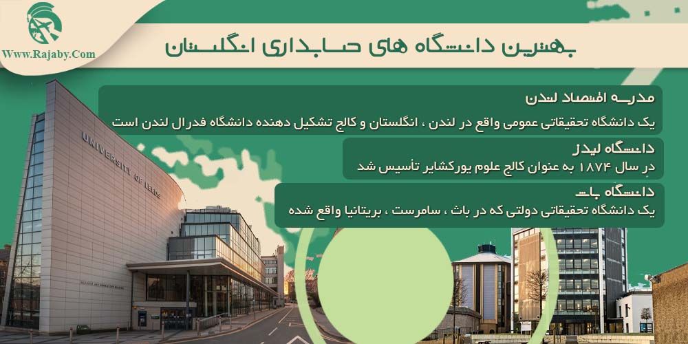 بهترین دانشگاه های حسابداری انگلستان