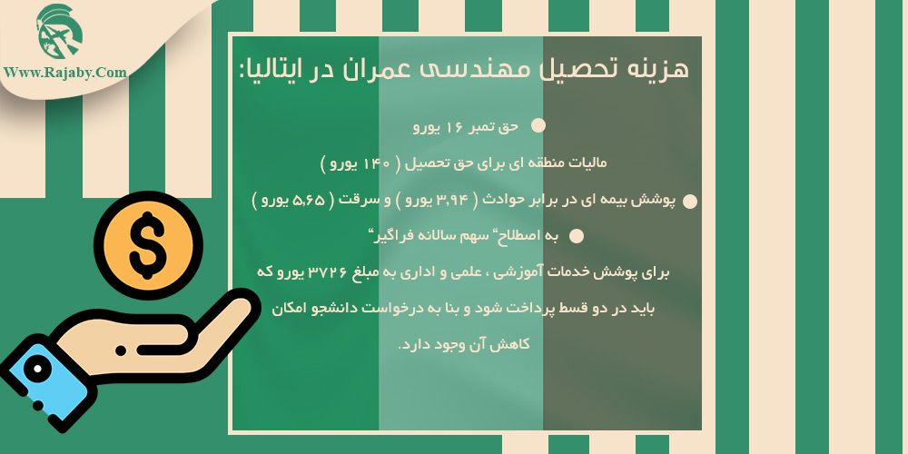 تحصیل رشته مهندسی عمران در ایتالیا هزینه تحصیل مهندسی عمران در ایتالیا