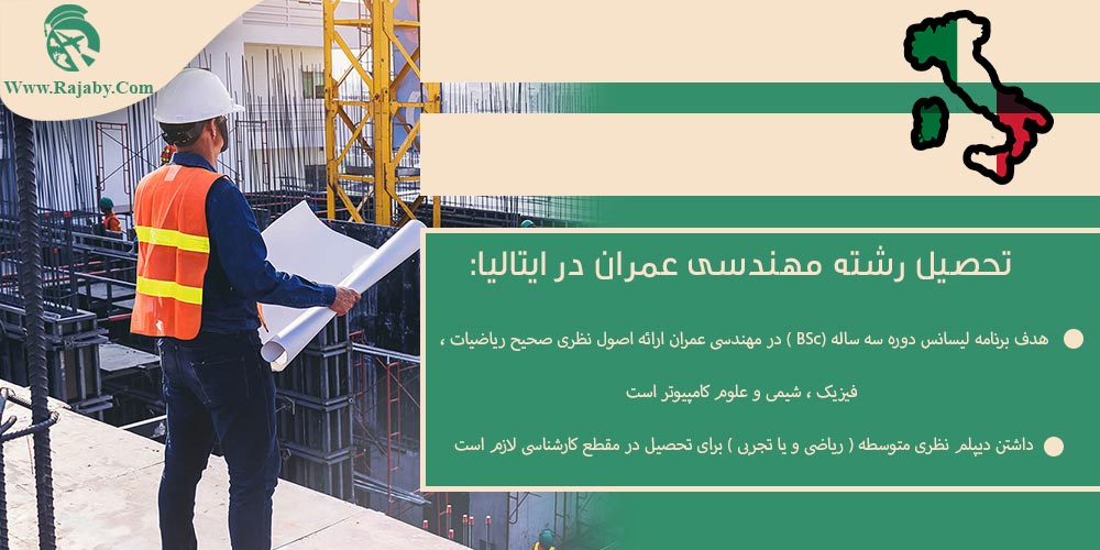 تحصیل رشته مهندسی عمران در ایتالیا تحصیل رشته مهندسی عمران در ایتالیا
