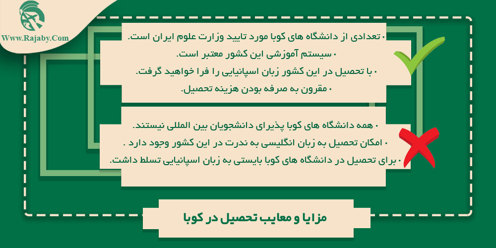 تحصیل در کوبا مزایا و معایب تحصیل در کوبا