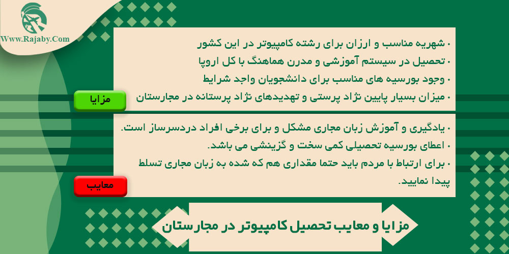 تحصیل رشته کامپیوتر در مجارستان مزایا و معایب تحصیل کامپیوتر در مجارستان