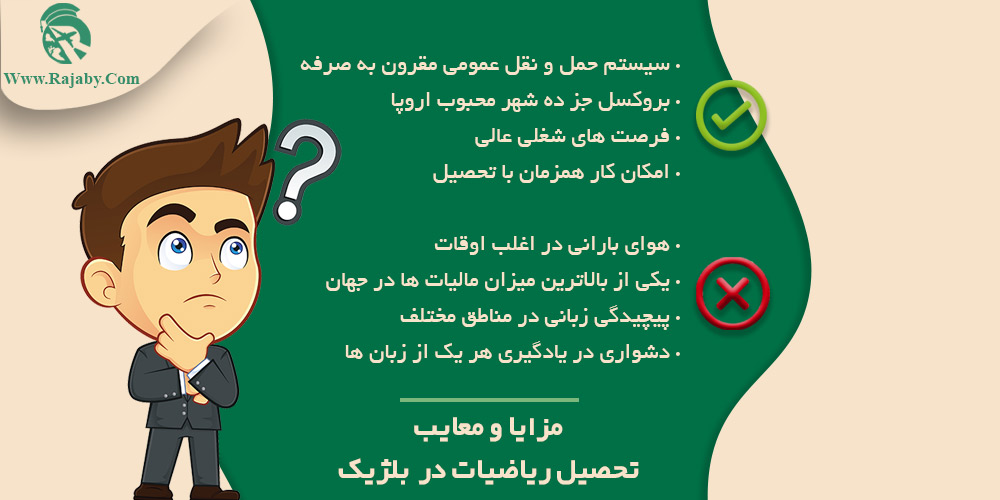 تحصیل رشته ریاضیات در بلژیک مزایا و معایب تحصیل ریاضیات در بلژیک