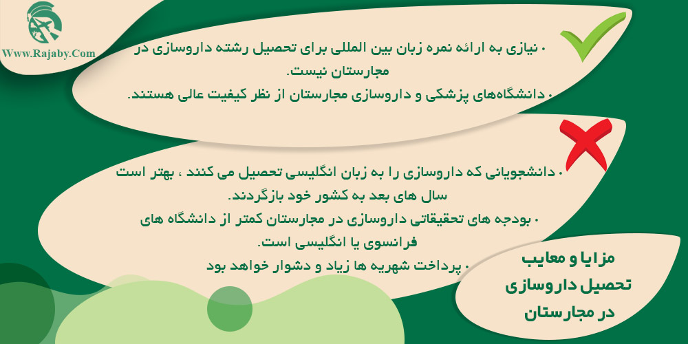 تحصیل رشته داروسازی در مجارستان مزایا و معایب تحصیل داروسازی در مجارستان