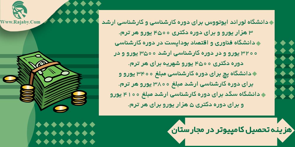تحصیل رشته کامپیوتر در مجارستان هزینه تحصیل کامپیوتر در مجارستان