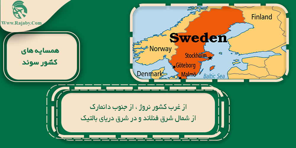 همسایه های کشور سوئد