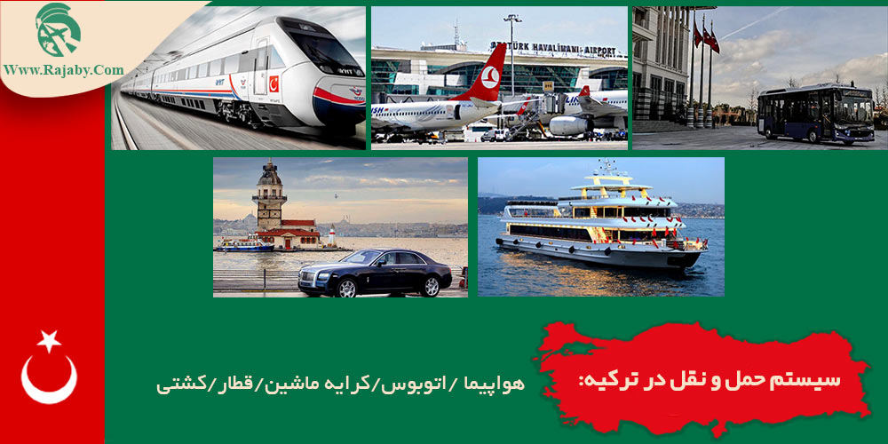 اطلاعات کشور ترکیه سیستم حمل و نقل در ترکیه