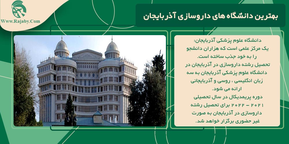تحصیل رشته داروسازی در آذربایجان بهترین دانشگاه های داروسازی آذربایجان