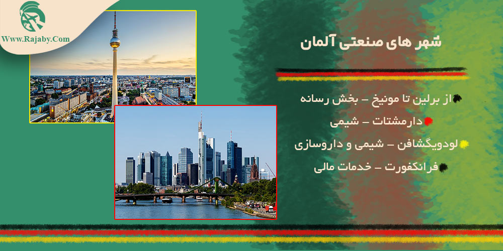 اطلاعات کشور آلمان شهر های صنعتی آلمان