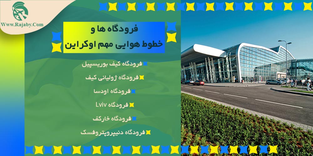 اطلاعات کشور اوکراین فرودگاه ها و خطوط هوایی مهم اوکراین