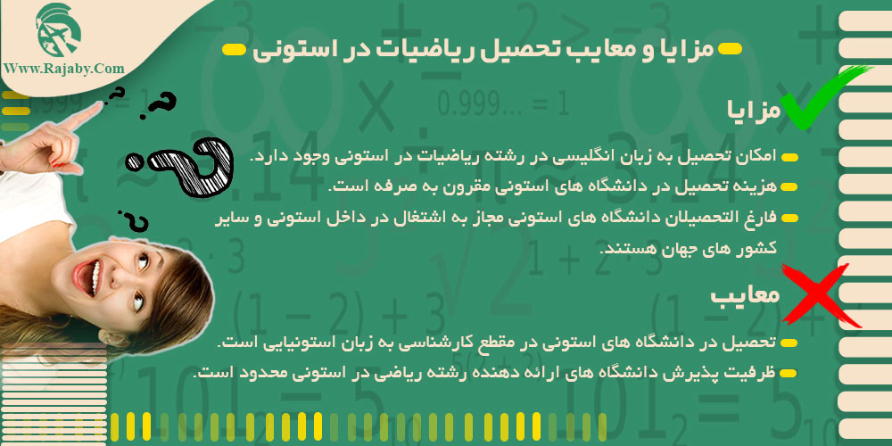 تحصیل رشته ریاضیات در استونی مزایا و معایب تحصیل ریاضیات در استونی
