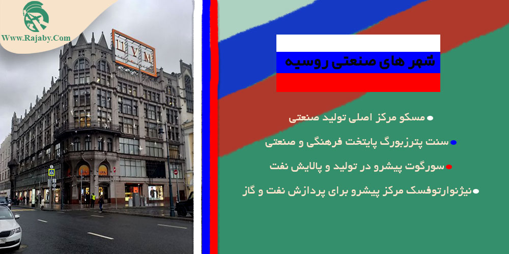 اطلاعات کشور روسیه شهر های صنعتی روسیه
