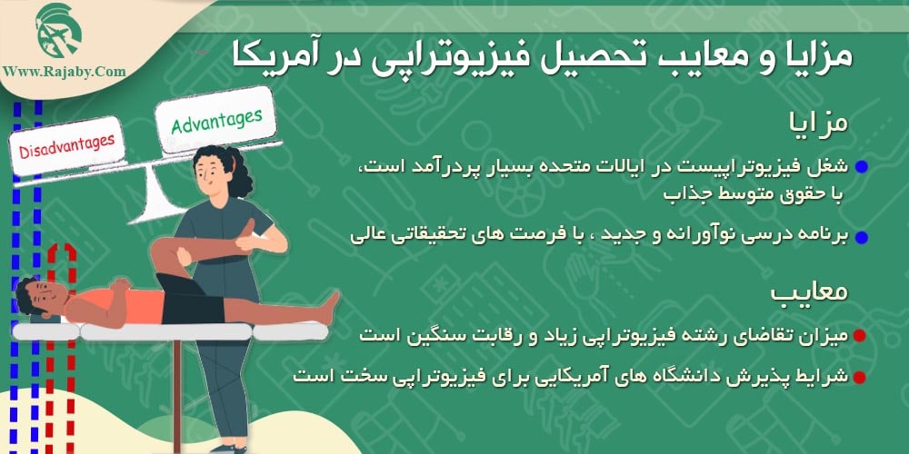 تحصیل رشته فیزیوتراپی در آمریکا مزایا و معایب تحصیل فیزیوتراپی در آمریکا