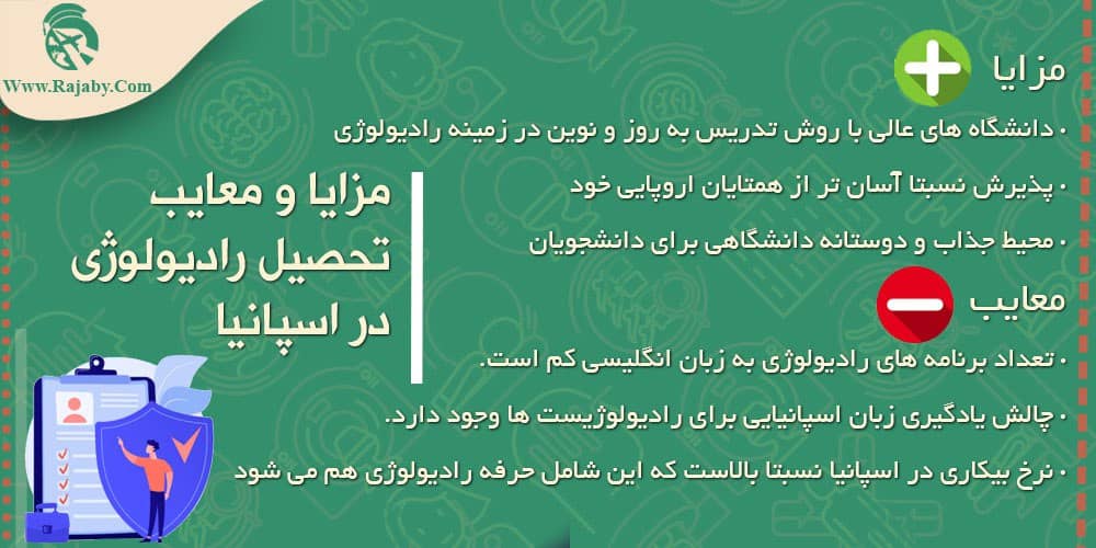 تحصیل رشته رادیولوژی در اسپانیا مزایا و معایب تحصیل رادیولوژی در اسپانیا