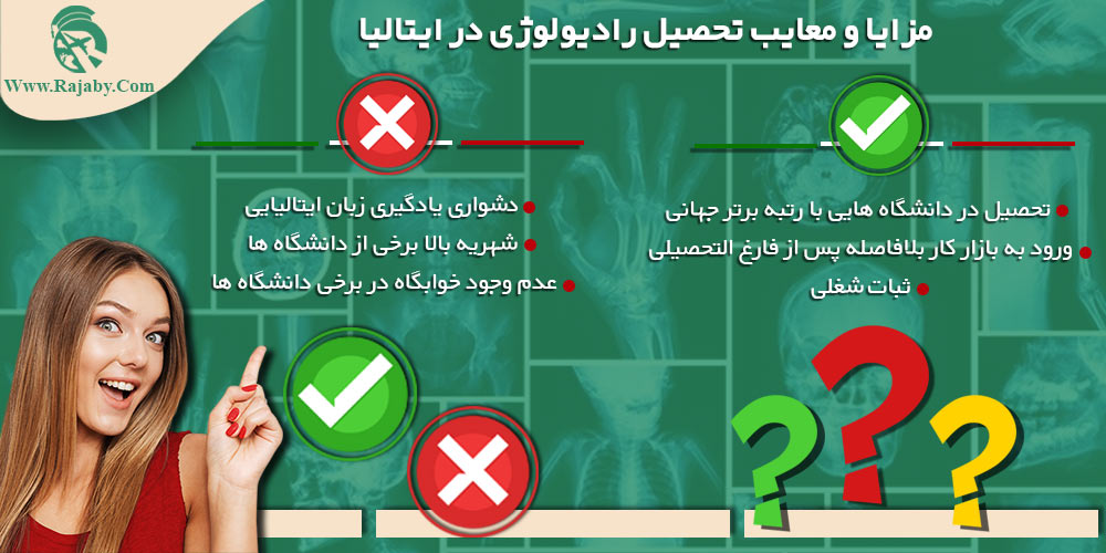 تحصیل رشته رادیولوژی در ایتالیا مزایا و معایب تحصیل رادیولوژی در ایتالیا
